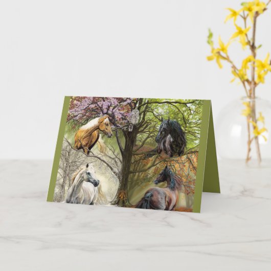 Paarden van de Kaart van de Nota van Vier (Gele Bloem)