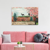 Paarden van de stadswacht canvas afdruk (Insitu (Woonkamer))
