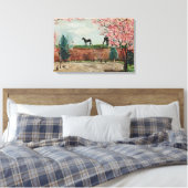 Paarden van de stadswacht canvas afdruk (Insitu (Slaapkamer))