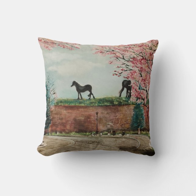 Paarden van de stadswacht kussen (Voorkant)