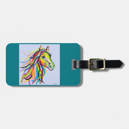 Paarden van een andere kleur bagagelabel (Voorkant horizontaal)