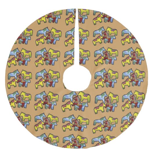 Paarden van een andere kleur kerstboomrok kerstboom rok (Voorkant)