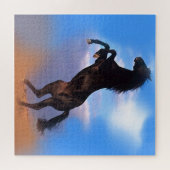 Paarden van fokpaarden - Wilde dieren Kunst Legpuzzel (Horizontaal)