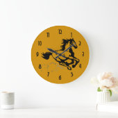 Paarden van galoping Wild en Free Grote Klok (Huis)