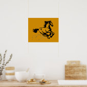 Paarden van galoping Wild en Free Poster (Keuken)