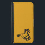 Paarden van galoping Wild en Free<br><div class="desc">Een fantastische illustratie van een galoppingpaard. Dit paard is een gouden kastanjebruine kleur met een zwarte mane en staart. Hij kan snel galopend worden gezien met wolken stof die door zijn hakken worden opgestoken. Zijn manie en staart vliegen in de bries. Geweldig voor paardenliefhebbers.</div>