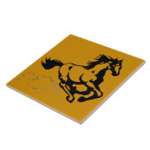 Paarden van galoping Wild en Free Tegeltje (Zijkant)