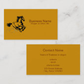 Paarden van galoping Wild en Free Visitekaartje (Voorkant / Achterkant)