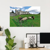 Paarden van het kasteel van Balmoral Poster (Thuiskantoor)