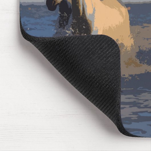 Paarden van het Zee - wilde paarden Muismat (Hoek)