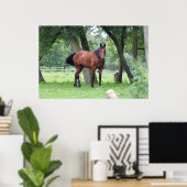 Paarden van natuurlijk - 0037 poster (Thuiskantoor)