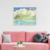 Paarden van Neptunus door Walter Crane Canvas Afdruk (Insitu (Woonkamer))