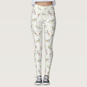 Paarden van paardenbloem van wilde flora en Waterv Leggings (Voorkant)