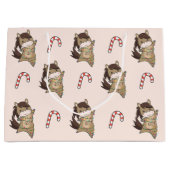 Paarden van paardenwinterwinterpaarden met paarden groot cadeauzakje (Voorkant)