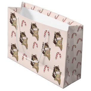 Paarden van paardenwinterwinterpaarden met paarden groot cadeauzakje