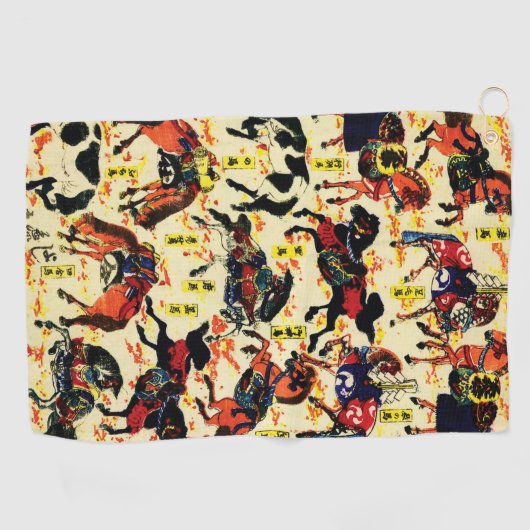 Paarden van Utagawa Kuniyoshi Golfhanddoek (Horizontaal)