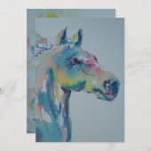 Paarden van vele kleuren bedankkaart (Voorkant / Achterkant)