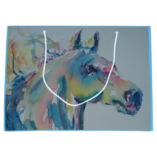 Paarden van vele kleuren groot cadeauzakje (Voorkant)
