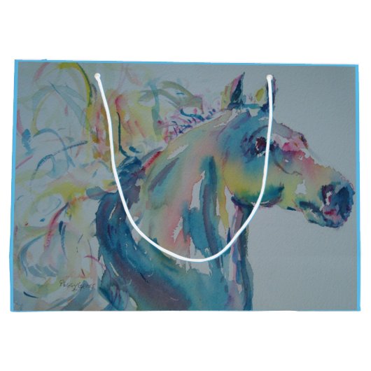 Paarden van vele kleuren groot cadeauzakje (Achterkant)