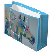 Paarden van vele kleuren groot cadeauzakje (Voorkant Gekanteld)