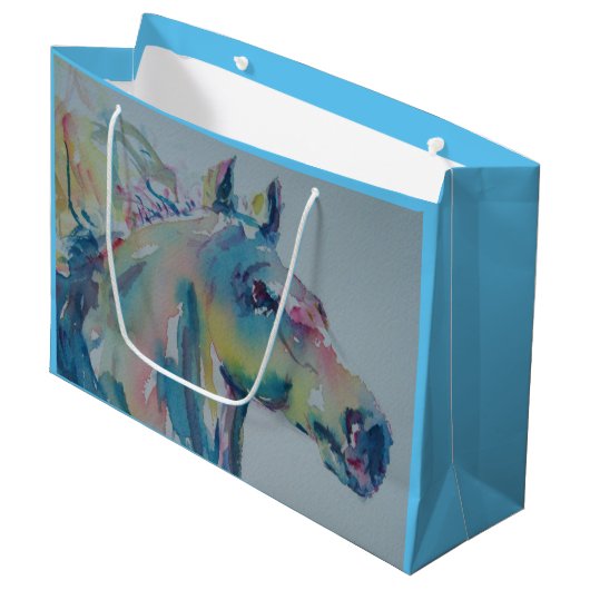 Paarden van vele kleuren groot cadeauzakje (Voorkant Gekanteld)