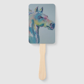 Paarden van vele kleuren handwaaier