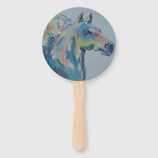 Paarden van vele kleuren handwaaier (Voorkant)