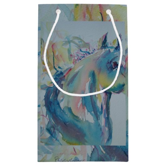 Paarden van vele kleuren klein cadeauzakje (Achterkant)