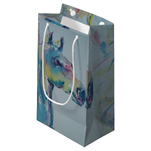 Paarden van vele kleuren klein cadeauzakje (Voorkant Gekanteld)
