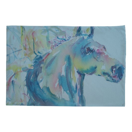 Paarden van vele kleuren kussensloop (Achterkant)