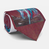 Paarden van vele kleuren stropdas (Opgerold)