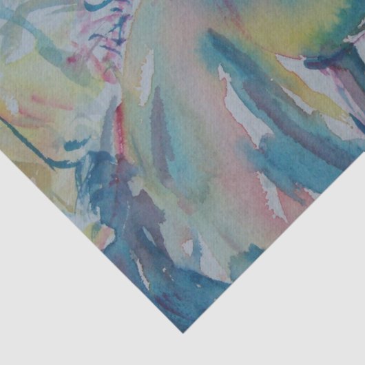 Paarden van vele kleuren tissuepapier (Detail)