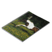 Paarden van verf die in het veld Bloemen lopen Notitieboek (Linkerzijde)