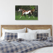 Paarden van verf die lopen 1 canvas afdruk (Insitu (Slaapkamer))