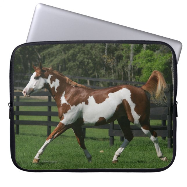Paarden van verf die lopen 1 laptop sleeve (Voorkant)
