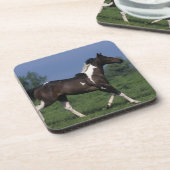 Paarden van verf die lopen 2 drankjes onderzetter (Linkerzijde)