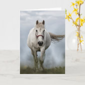 Paarden van witte gaard kaart (Gele Bloem)