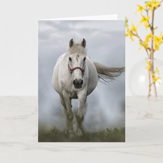 Paarden van witte gaard kaart (Gele Bloem)