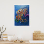 Paarden van Zee Poster (Keuken)