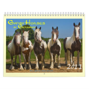 Paarden van zigeuners in Duitsland in 2016 Kalender