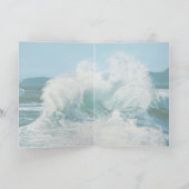 Paarden vechten bij Zee - Inspirerend Kaart (Binnen)