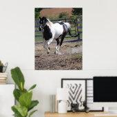 Paarden/verf Poster (Thuiskantoor)