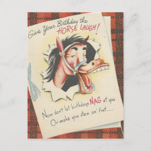  "Paarden" verjaardag Briefkaart