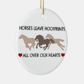 Paarden Verloren hoofdafdrukken Keramisch Ornament (Rechts)