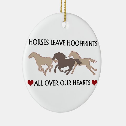 Paarden Verloren hoofdafdrukken Keramisch Ornament (Rechts)