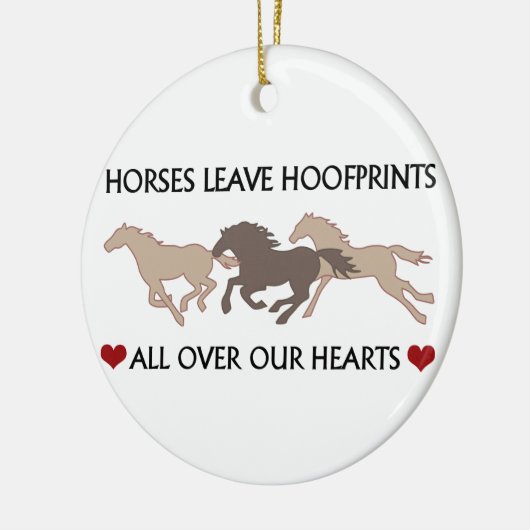 Paarden Verloren hoofdafdrukken Keramisch Ornament (Links)