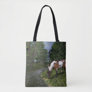 Paarden verven door de Canvas tas Forest Stream