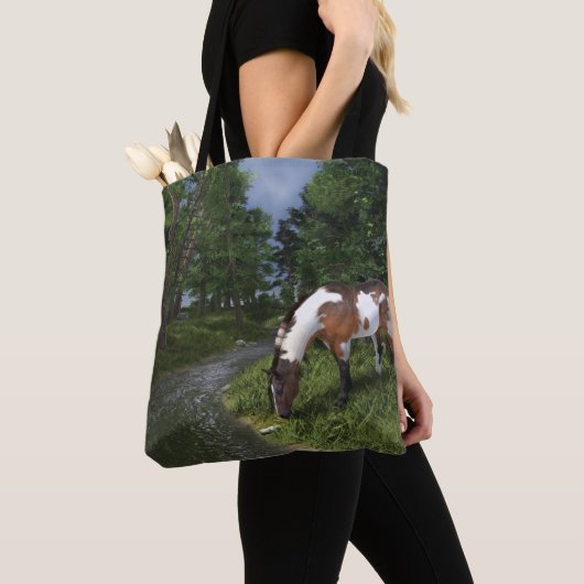 Paarden verven door de Canvas tas Forest Stream (Dichtbij)