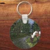 Paarden verven door Forest Stream Sleutelhanger (Voorkant)