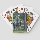 Paarden verven in de bomen speelkaarten (Achterkant)